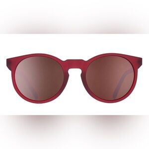 Circle G Burgundy Round Sunglasses